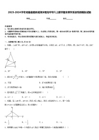 2023-2024学年河南省鹿邑城郊乡阳光中学八上数学期末教学质量检测模拟试题含答案