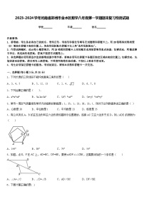 2023-2024学年河南省郑州市金水区数学八年级第一学期期末复习检测试题含答案