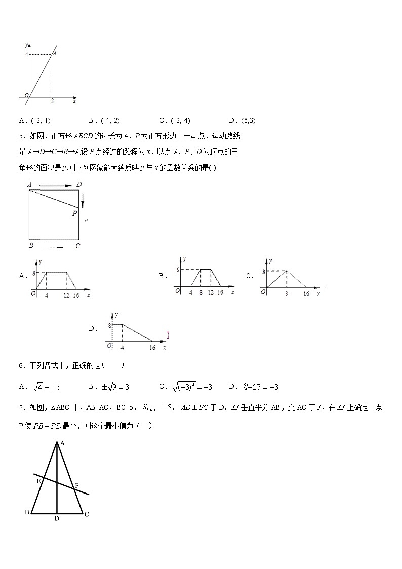 2023-2024学年浙江省丽水市莲都区八上数学期末复习检测试题含答案第2页