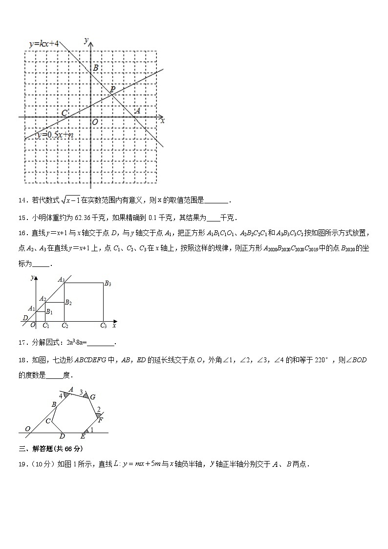 2023-2024学年湖北省大冶市数学八上期末监测试题含答案03