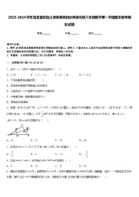 2023-2024学年湖北省恩施土家族苗族自治州来凤县八年级数学第一学期期末联考模拟试题含答案