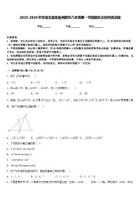 2023-2024学年湖北省恩施州数学八年级第一学期期末达标检测试题含答案