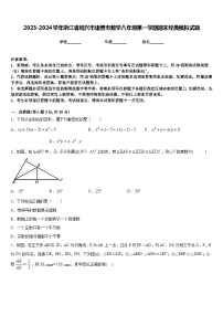 2023-2024学年浙江省绍兴市诸暨市数学八年级第一学期期末经典模拟试题含答案