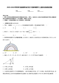 2023-2024学年浙江省湖州市吴兴区十校联考数学八上期末达标测试试题含答案