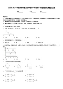 2023-2024学年淄博市重点中学数学八年级第一学期期末经典模拟试题含答案