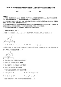 2023-2024学年湖北省武昌区C组联盟八上数学期末学业质量监测模拟试题含答案