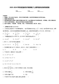 2023-2024学年湖北省武汉市新洲区八上数学期末达标检测试题含答案