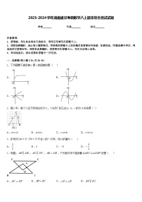 2023-2024学年湖南省汉寿县数学八上期末综合测试试题含答案