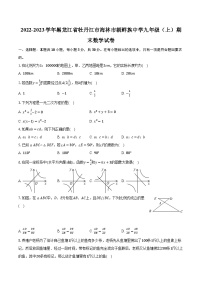 2022-2023学年黑龙江省牡丹江市海林市朝鲜族中学九年级（上）期末数学试卷（含解析）