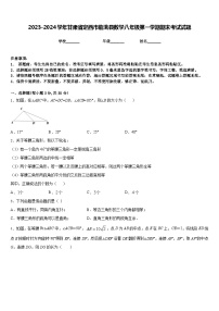 2023-2024学年甘肃省定西市临洮县数学八年级第一学期期末考试试题含答案