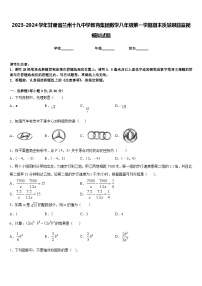 2023-2024学年甘肃省兰州十九中学教育集团数学八年级第一学期期末质量跟踪监视模拟试题含答案