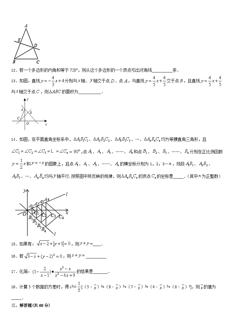 2023-2024学年湖南长沙市一中学集团数学八年级第一学期期末质量跟踪监视模拟试题含答案03