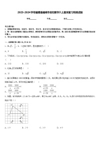 2023-2024学年福建省福州市名校数学八上期末复习检测试题含答案