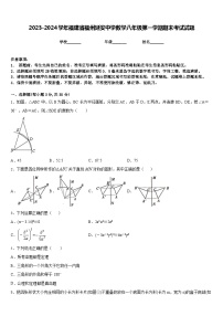 2023-2024学年福建省福州延安中学数学八年级第一学期期末考试试题含答案