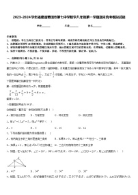 2023-2024学年福建省莆田市第七中学数学八年级第一学期期末统考模拟试题含答案