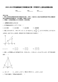 2023-2024学年福建省厦门市思明区厦门第一中学数学八上期末监测模拟试题含答案