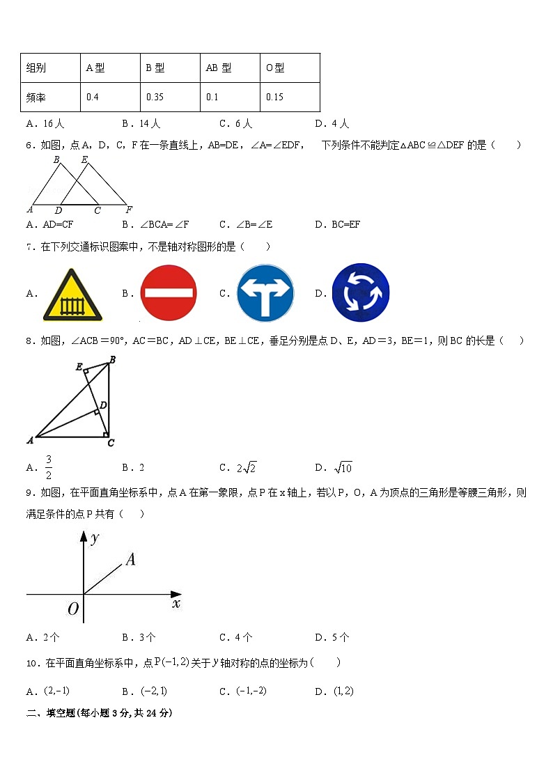 2023-2024学年福建省泉港一中学、城东中学数学八上期末质量检测试题含答案第2页