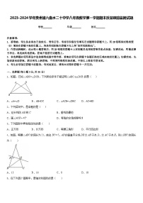 2023-2024学年贵州省六盘水二十中学八年级数学第一学期期末质量跟踪监视试题含答案