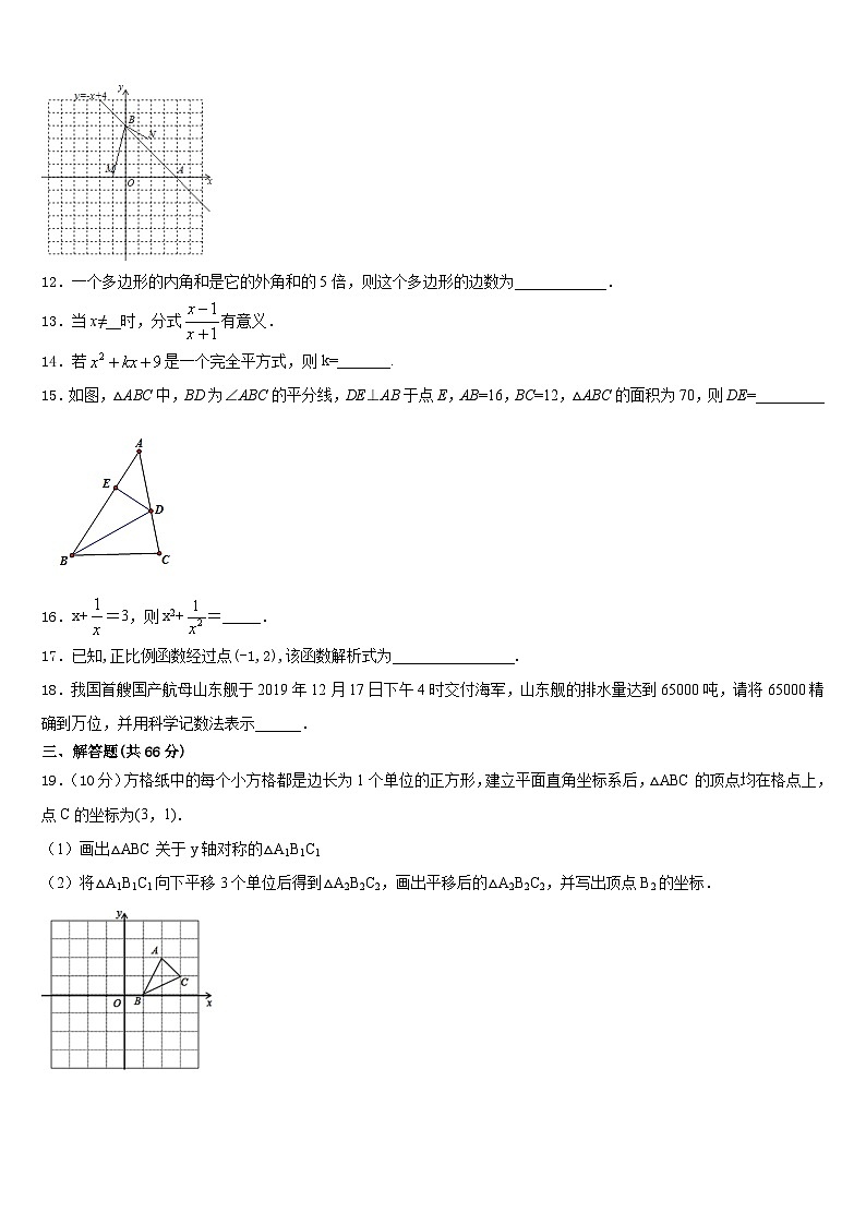 2023-2024学年辽宁省锦州市八年级数学第一学期期末学业质量监测模拟试题含答案第3页