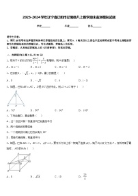 2023-2024学年辽宁省辽阳市辽阳县八上数学期末监测模拟试题含答案