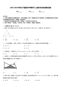 2023-2024学年辽宁省重点中学数学八上期末综合测试模拟试题含答案