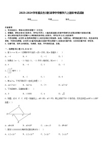 2023-2024学年重庆合川区凉亭中学数学八上期末考试试题含答案