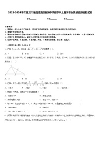 2023-2024学年重庆市荣昌清流镇民族中学数学八上期末学业质量监测模拟试题含答案