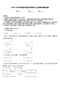 2023-2024学年重庆市南川中学数学八上期末联考模拟试题含答案