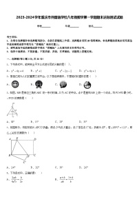 2023-2024学年重庆市外国语学校八年级数学第一学期期末达标测试试题含答案