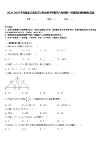 2023-2024学年黑龙江省东方红林业局中学数学八年级第一学期期末调研模拟试题含答案