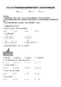 2023-2024学年陕西省西安高新逸翠园学校数学八上期末质量检测模拟试题含答案