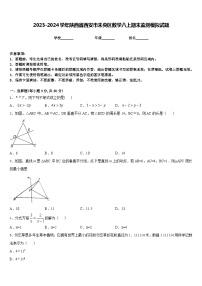 2023-2024学年陕西省西安市未央区数学八上期末监测模拟试题含答案