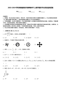 2023-2024学年陕西省西安市西电附中八上数学期末学业质量监测试题含答案