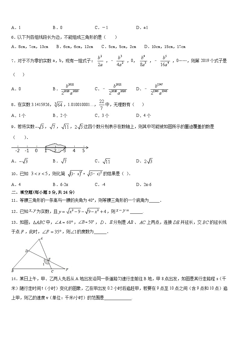 2023-2024学年陕西西安科技大学附属中学八年级数学第一学期期末联考模拟试题含答案第2页