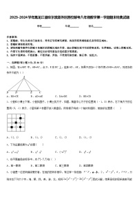 2023-2024学年黑龙江省哈尔滨道外区四校联考八年级数学第一学期期末经典试题含答案