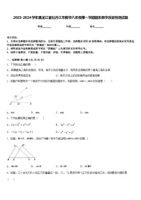 2023-2024学年黑龙江省牡丹江市数学八年级第一学期期末教学质量检测试题含答案