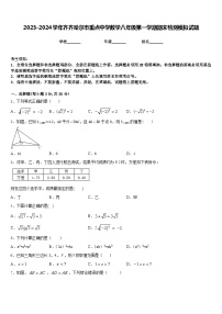 2023-2024学年齐齐哈尔市重点中学数学八年级第一学期期末检测模拟试题含答案