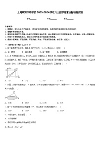 上海奉贤华亭学校2023-2024学年八上数学期末达标检测试题含答案