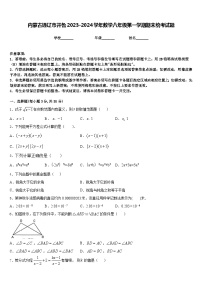 内蒙古通辽市开鲁2023-2024学年数学八年级第一学期期末统考试题含答案