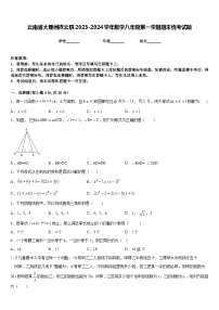 云南省大理州祥云县2023-2024学年数学八年级第一学期期末统考试题含答案