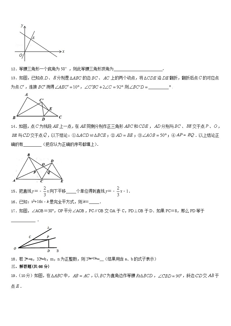 北京海淀十一学校2023-2024学年数学八上期末统考试题含答案第3页