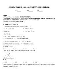 北京师范大学附属中学2023-2024学年数学八上期末考试模拟试题含答案