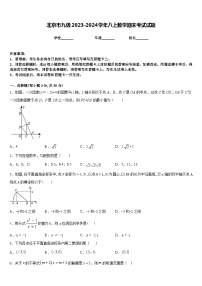 北京市九级2023-2024学年八上数学期末考试试题含答案