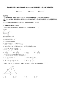 北京西城北师大附属实验中学2023-2024学年数学八上期末复习检测试题含答案