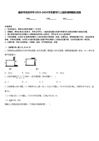 南京市旭东中学2023-2024学年数学八上期末调研模拟试题含答案