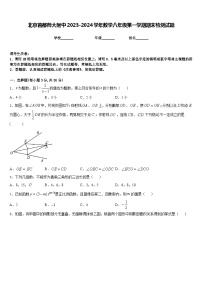 北京首都师大附中2023-2024学年数学八年级第一学期期末检测试题含答案