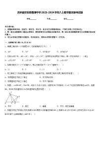 吉林省农安县普通中学2023-2024学年八上数学期末联考试题含答案