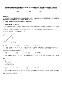 吉林省延边朝鲜族自治州名校2023-2024学年数学八年级第一学期期末监测试题含答案