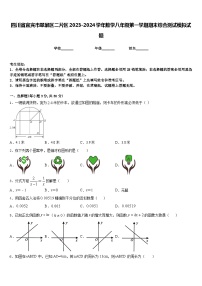 四川省宜宾市翠屏区二片区2023-2024学年数学八年级第一学期期末综合测试模拟试题含答案