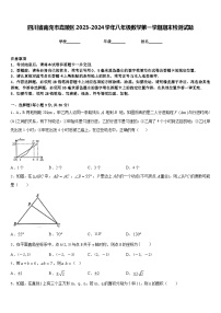 四川省南充市嘉陵区2023-2024学年八年级数学第一学期期末检测试题含答案